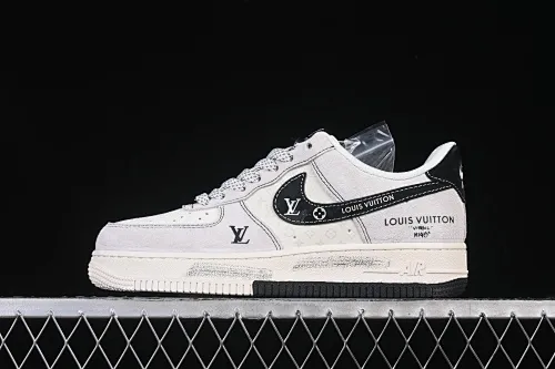 All categories Nk Air Force 1 Air Force series Nk Air Force 1 Low Air Force low top Nike Air Force 1'07 Low LV co-branded double spelled black graffiti Air Force 1 low top casual sneakers CX5050-Y06